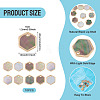 10Pcs Natural Black Lip Shell Hexagon Charms BSHE-TA0001-25-4