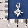 Brass Micro Pave Cubic Zirconia Pendants KK-D378-12S-3