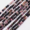 Natural Tourmaline Round Bead Strands G-I162-01-3mm-1