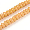 Opaque Spray Painted Glass Beads GLAA-ZX008-8mm-18Y-1