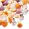 30Pcs 6 Styles Mushroom Series Resin Display Decorations DJEW-TA0001-21-3