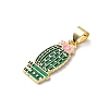 Brass Enamel Pendants LS-FIND-I054-01E-G-2
