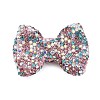 Bowknot Shape Polymer Clay Rhinestone Beads CLAY-NH0001-05E-1