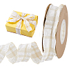 Polyester Tartan Ribbons SRIB-WH0011-348B-1