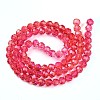 Baking Paint Transparent Glass Beads Strands DGLA-A035-T4mm-A02-3