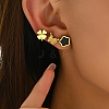 Stainless Steel Flower Butterfly Clover Stud Earring Sets NE4706-2