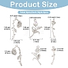 6Pcs 3 Styles Rack Plating Alloy Pendants FIND-YW0010-82-2