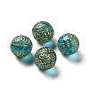 Transparent Plating Acrylic Beads OACR-L013-022-3