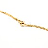 Ion Plating(IP) 304 Stainless Steel Venetian Chain Necklace MAK-G004-06G-3