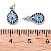 Brass Micro Pave Cubic Zirconia Pendants KK-B102-02P-3