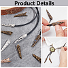 40Pcs 4 Colors Brass Bead Cone KK-NB0003-80-4