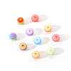 50Pcs Transparent Stripe Resin Beads RESI-YW0001-02B-5