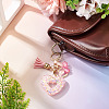 Heart with Butterfly Resin Keychains KEYC-TADJ0001-01A-4