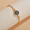 12 Constellations Golden Alloy Rhinestone Bangles for Women WG283F1-02-1