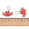 Glass Seed Bead Leverback Dangle Earrings EJEW-MZ00771-5