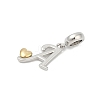 Brass European Dangle Charms LS-KK-Z097-01A-GP-2