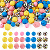 96Pcs 12 Styles Food Grade Eco-Friendly Silicone Beads SIL-TA0003-54-1