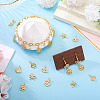 16Pcs 8 Styles Brass Micro Pave Cubic Zirconia Pendants KK-TA0002-30-6