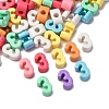 Opaque Acrylic European Beads OACR-S072-04F-1