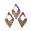 Walnut Wood Pendants FIND-Z050-02C-1