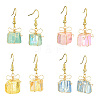 4 Pairs Natural Quartz Dangle Earrings for Women EJEW-TA00561-1