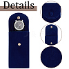 8Pcs 4 Colors Plush Cloth Watch Storage Pouches with Snap Button TP-DR0001-05-4