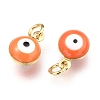 Brass Enamel Beads X-KK-B024-02G-H-2