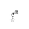 Titanium Alloy Cubic Zirconia 17 Gauge Star Threadless Labrets WG71E87-22-1