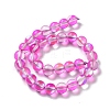 Synthetic Moonstone Beads Strands G-P528-J01-04-3