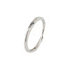 Rhodium Plated 925 Sterling Silver Adjustable Rings RJEW-S397-01P-02-4