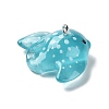 Sea Animal Theme Transparent Resin Pendants RESI-D071-04I-2