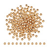 200Pcs Textured Brass Beads KK-UN0005-80G-1