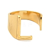 Vacuum Plating 201 Stainless Steel Cuff Rings RJEW-Z032-01G-L-3