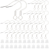 100Pcs Brass French Earring Hooks KK-BBC0015-45B-1