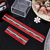 2Pcs 2 Styles Acrylic & Stainless Steel Self Adhesive Hinge FIND-BC0014-37-4