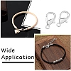 100Pcs 5 Styles Zinc Alloy Lobster Claw Clasps FIND-YW0006-16-6