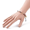 Natural Mixed Stone & Freshwater Pearl Braided Bead Bracelets BJEW-JB08720-04-3