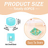 60Pcs Transparent Acrylic Beads OACR-TA0004-88F-4