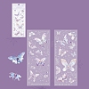 2 Sheets Hot Stamping PET Waterproof Decorative Stickers PW-WG31492-03-1