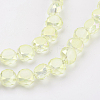 Electroplate Glass Beads Strands X-EGLA-F125-FR-B03-3