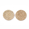 Handmade Reed Cane/Rattan Woven Beads X-WOVE-T006-128B-2