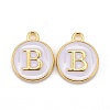 Golden Plated Alloy Charms X-ENAM-S118-01B-1