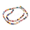 Handmade Millefiori Glass Beads Strands X-LK12-2