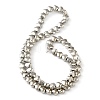 Electroplate Glass Beads Strands EGLA-H109-12D-01-2