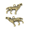 Tibetan Style Alloy Howling Wolf Pendants X-MLF1753Y-NF-1
