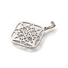 304 Stainless Steel Pendants STAS-S144-05P-B-2