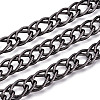 Aluminium Two Tone Rhombus Link Chains CHA-N004-05B-1