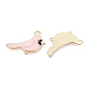 Alloy Enamel Connector Charms PALLOY-Q467-01G-02-2