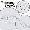 Alloy Rhinestone Hair Combs MRMJ-WH2007-031P-6