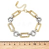 304 Stainless Steel Link Chain Bracelets for Women BJEW-A169-01GP-5